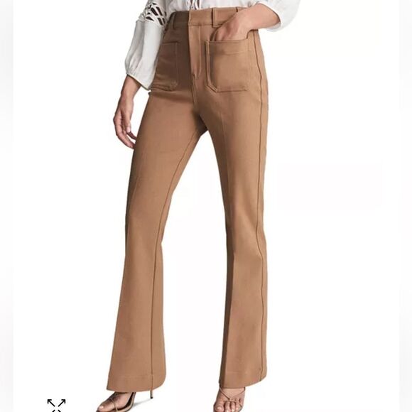 REISS Sian Skinny Flare Leg Pants - Picture 1 of 5